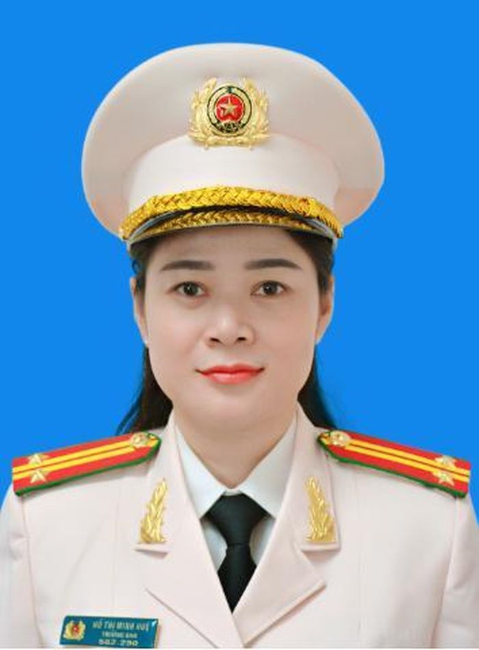 Chị Hồ Thị Minh Huệ, Trưởng ban Công tác phụ nữ, Công an thành phố Đà Nẵng.