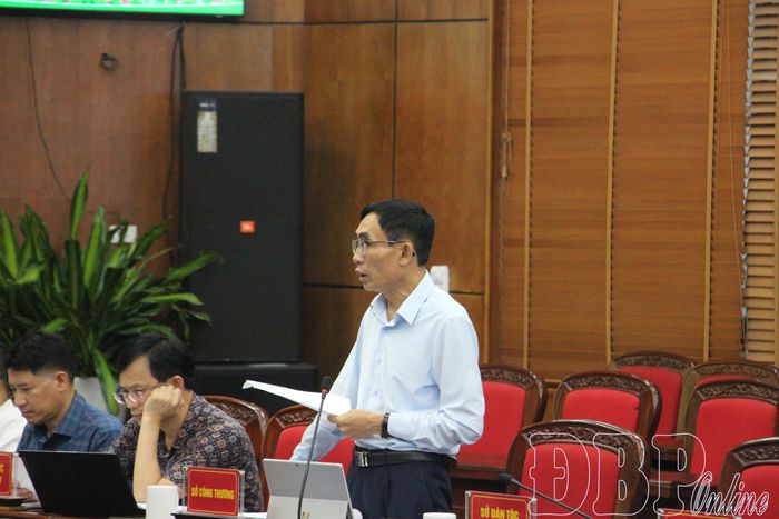 Lãnh đạo Sở Công Thương tham gia ý kiến tại hội nghị