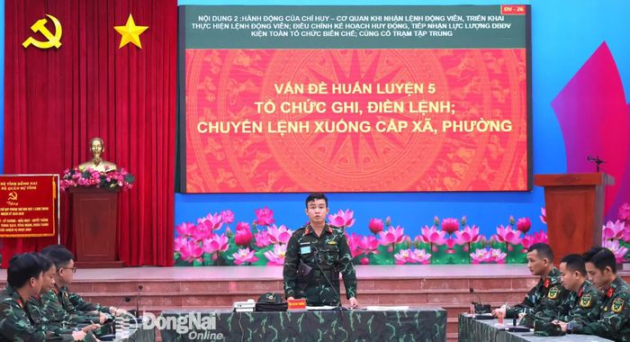 Một hội nghị thực hành diễn tập. Ảnh: Nguyệt Hà