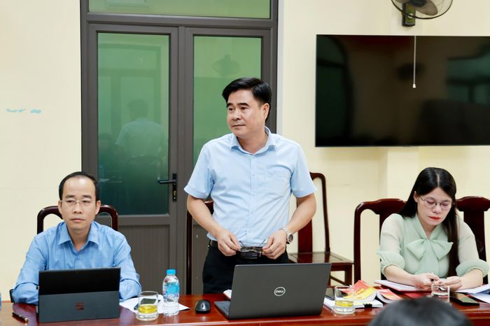 Đại diện xã Yên Bình phát biểu.