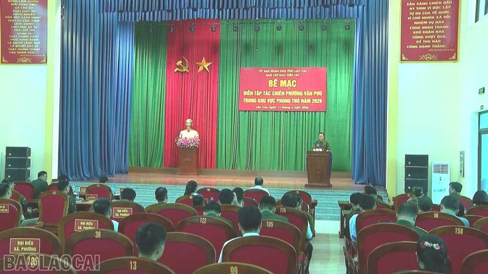 Quang cảnh lễ bế mạc cuộc diễn tập.