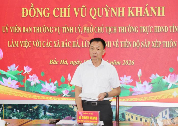 Đồng chí Vũ Quỳnh Khánh phát biểu kết luận.