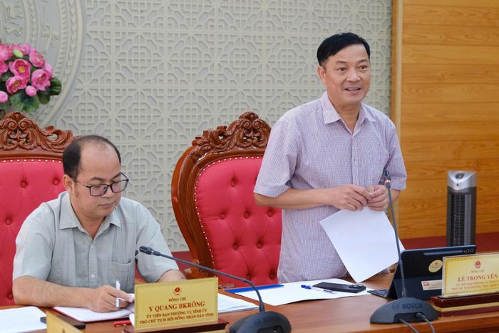 Đồng chí Lê Trọng Yên, Phó Chủ tịch Thường trực UBND tỉnh tiếp thu, giải trình các nội dung mà Đoàn giám sát quan tâm