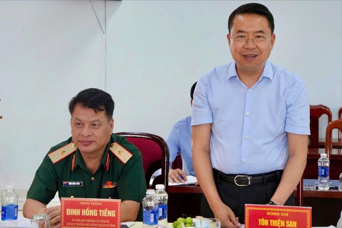 Tỉnh ủy viên, Giám đốc Sở Tài chính tỉnh Lâm Đồng Tôn Thiện San đề nghị phường Bắc Gia Nghĩa tập trung thu ngân sách và giải ngân vốn đầu tư công
