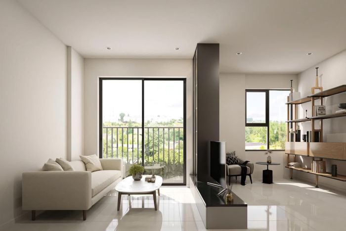 Dự án gồm 560 căn hộ với diện tích từ 35,2m² đến 75m², hướng tới xây dựng không gian sống hiện đại, đồng bộ.