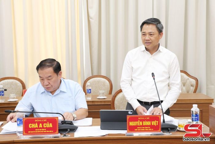 Đồng chí Phó Bí thư Tỉnh ủy, Chủ tịch UBND tỉnh phát biểu tại hội nghị.