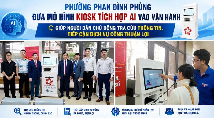 Phường Phan Đình Phùng chủ động, sáng tạo sử dụng trí tuệ nhân tạo để giảm áp lực công việc cho đội ngũ cán bộ công chức.