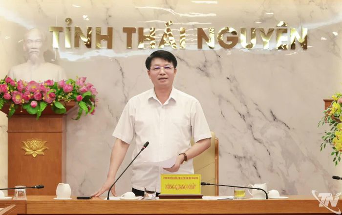 Đồng chí Nông Quang Nhất phát biểu kết luận.