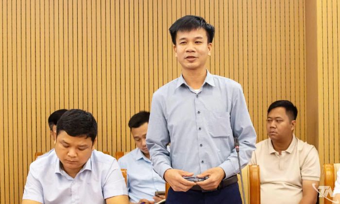 Đại biểu phát biểu ý kiến tại Hội nghị.
