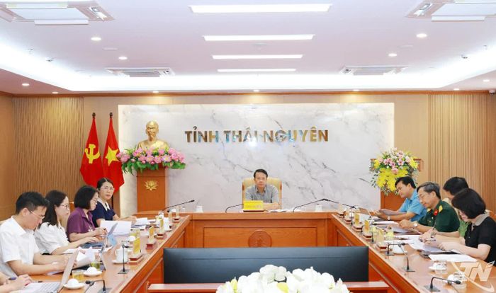 Các đại biểu dự Hội nghị tại điểm cầu Thái Nguyên.