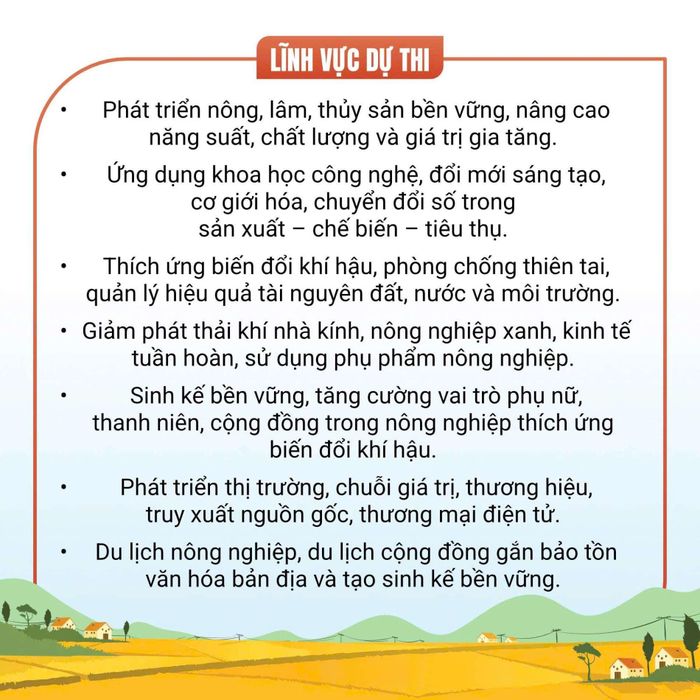 Lĩnh vực dự thi