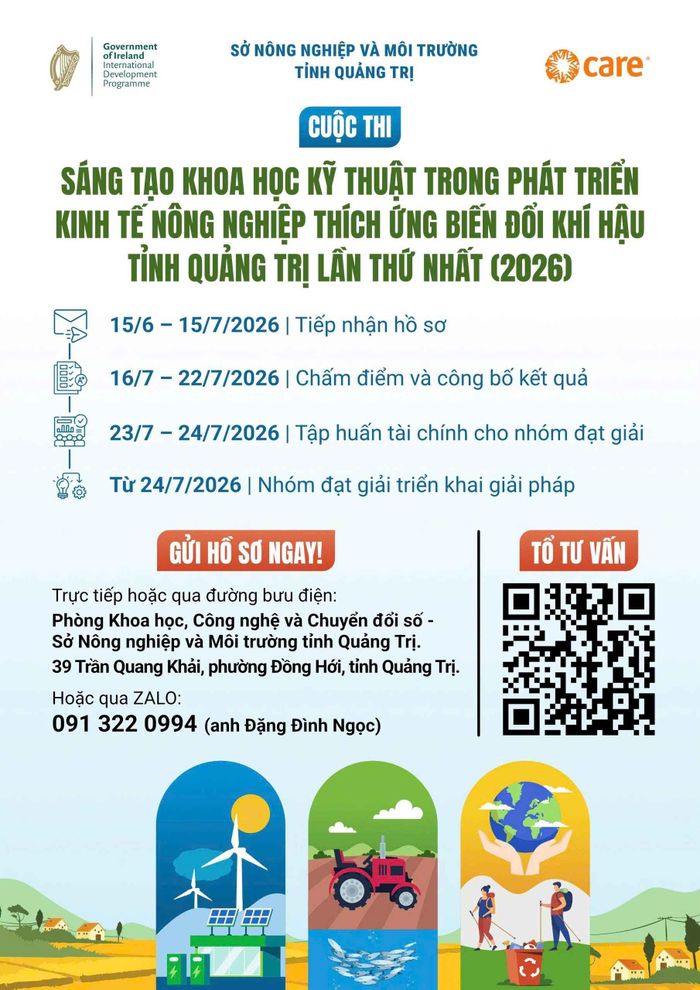 Nộp hồ sơ trực tiếp, gửi qua bưu điện hoặc gửi bản điện tử theo hướng dẫn của Ban Tổ chức.