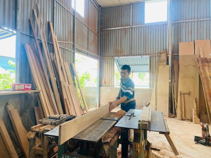Từ sự tiếp sức của QTDND Quảng Tâm, anh Nguyễn Công Hoan đã mạnh dạn đầu tư máy móc, mở rộng thị trường tiêu thụ