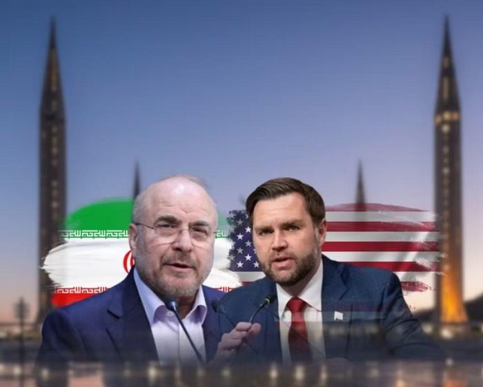 Chủ tịch Quốc hội Iran Mohammad Baqer Qalibaf và Phó Tổng thống Mỹ JD Vance