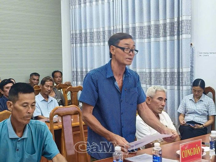 Ông Trần Thanh Lâm (xã U Minh) phát biểu ý kiến.