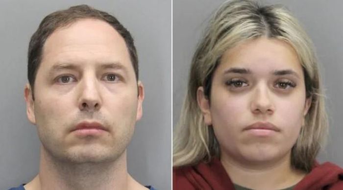 Juliana Peres Magalhaes (phải) và Brendan Banfield (trái). Ảnh: Fairfax County Police Department