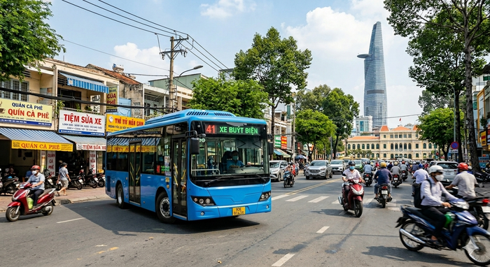 Tuyến 41 (Bến xe Miền Tây - Bến xe An Sương). Ảnh minh họa
