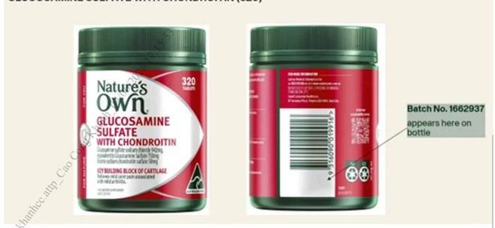 Sản phẩm thuộc diện cảnh báo thu hồi có các số lô: 1662937 và số lô: 1665576. Ảnh minh họa