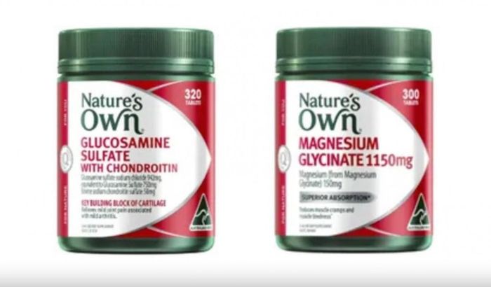 Hai sản phẩm thực phẩm chức năng của Nature’s Own bị thu hồi. Ảnh: TGA