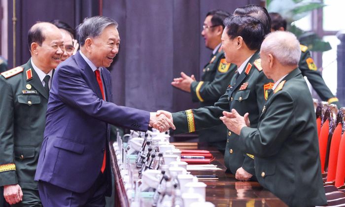 Tổng Bí thư, Chủ tịch nước Tô Lâm dự và phát biểu chỉ đạo Đại hội. (Ảnh: Quang Vinh)