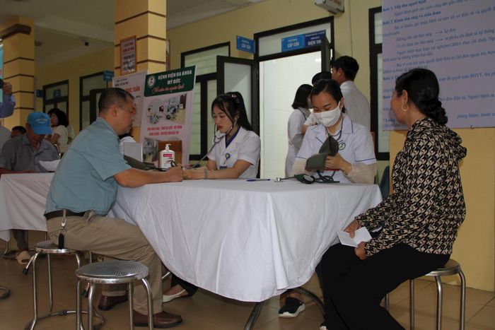 Công tác y tế, chăm sóc sức khỏe nhân dân được xã Mỹ Đức đặc biệt quan tâm. Ảnh: Biên Phạm