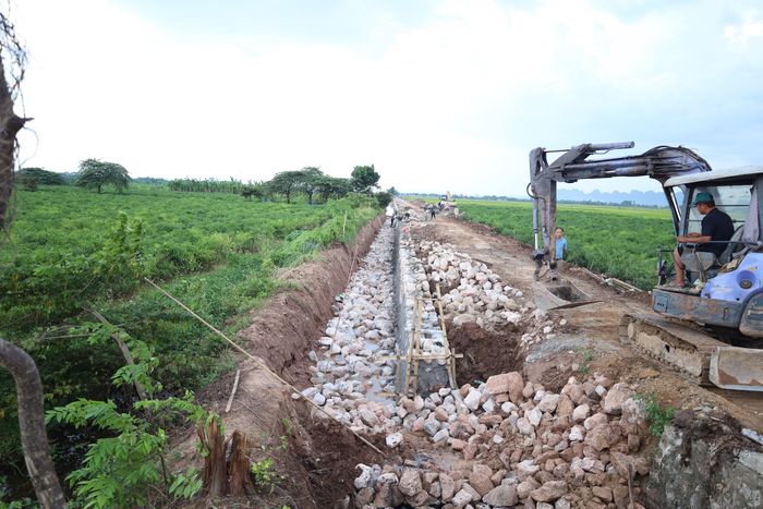 Xã Phúc Sơn ưu tiên nguồn lực đầu tư kiên cố giao thông, thủy lợi nội đồng tạo thuận lợi cho nông dân sản xuất. Ảnh: Kim Nhuệ