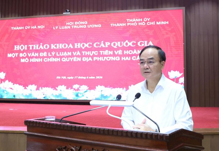 Các đại biểu tham luận tại hội thảo. Ảnh: Thanh Hải