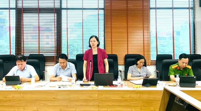 Đại biểu trao đổi ý kiến tại hội nghị. Ảnh Thanh Tùng