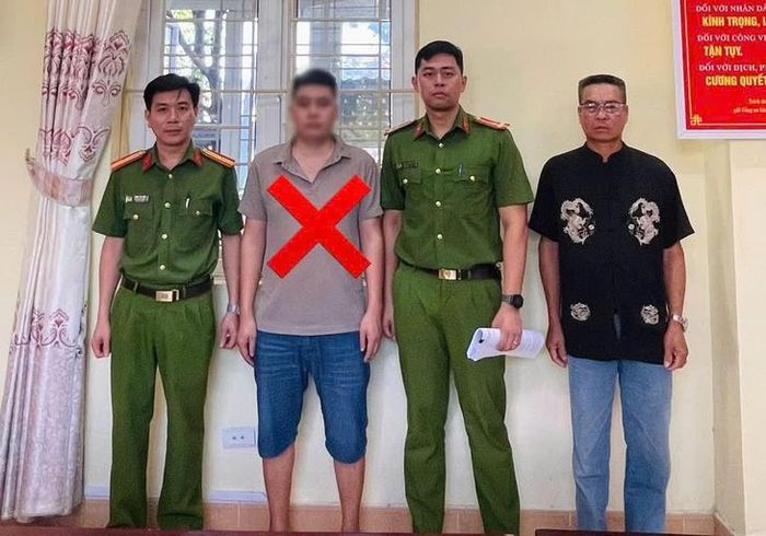 Đối tượng Trần Ngọc H (dấu X). Ảnh: Công an tỉnh Lai Châu.