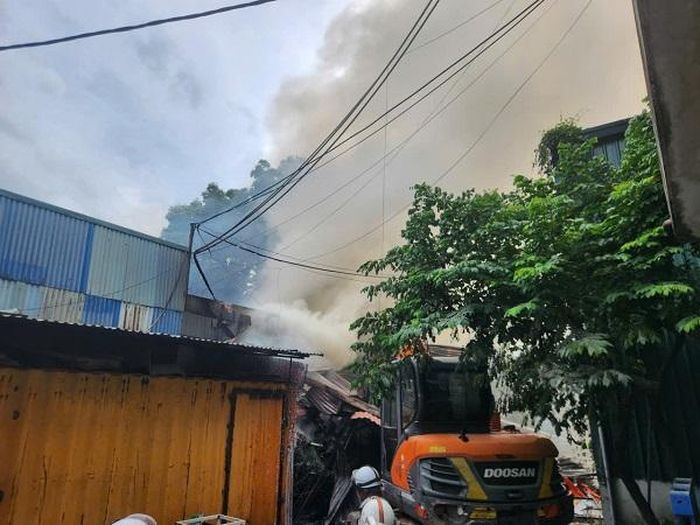Vụ cháy được cho là xảy ra vào 14h30 ngày 17/6. Ảnh: M.H.