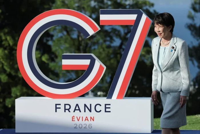  Thủ tướng Nhật Bản Sanae Takaichi tại hội nghị thượng đỉnh G7 ở Evian, Pháp. Ảnh: Reuters. 