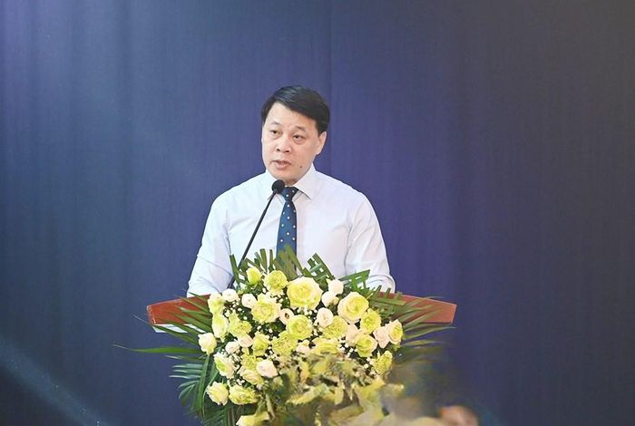 Ông Nguyễn Trần Quang, Phó Giám đốc Sở Du lịch Hà Nội phát biểu tại Hội thảo