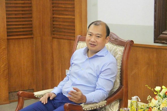 Phó Giám đốc Thường trực Học viện Chính trị Quốc gia Hồ Chí Minh Lê Hải Bình phát biểu