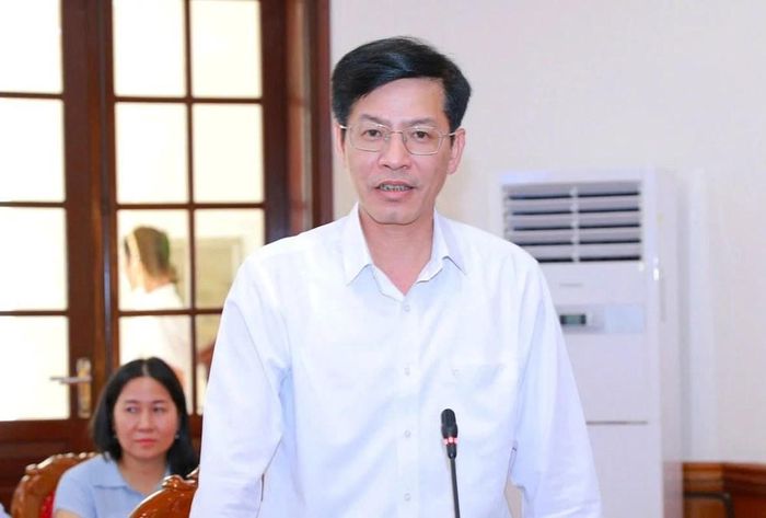 Ông Phạm Văn Báu, Giám đốc Báo và Phát thanh, Truyền hình Thanh Hóa, Chủ tịch Hội Nhà báo tỉnh Thanh Hóa phát biểu tại buổi gặp mặt. Ảnh: Minh Hiếu