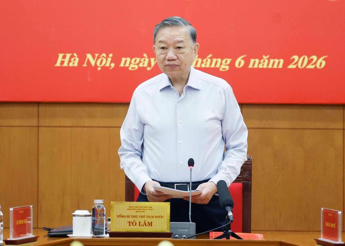 Tổng Bí thư, Chủ tịch nước Tô Lâm phát biểu. Ảnh: Thống Nhất – TTXVN