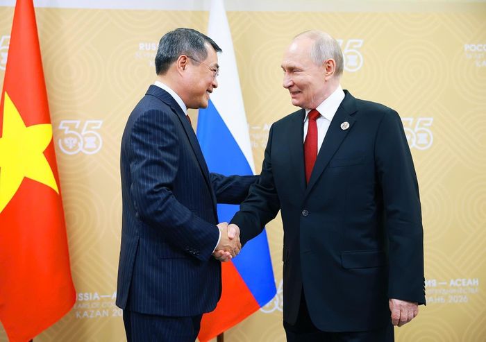 Thủ tướng Lê Minh Hưng hội kiến Tổng thống Nga Vladimir Putin