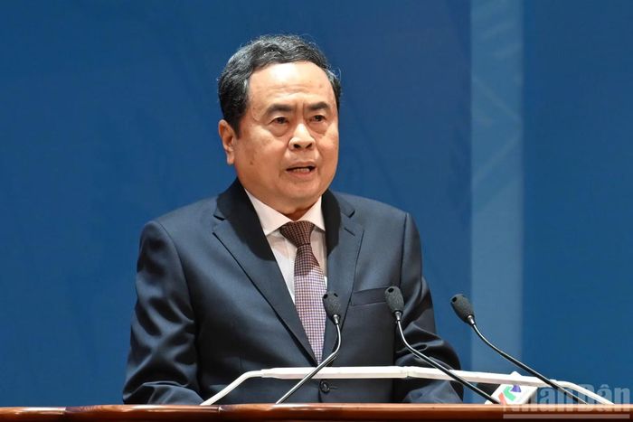 Chủ tịch Quốc hội Trần Thanh Mẫn phát biểu chỉ đạo Đại hội.