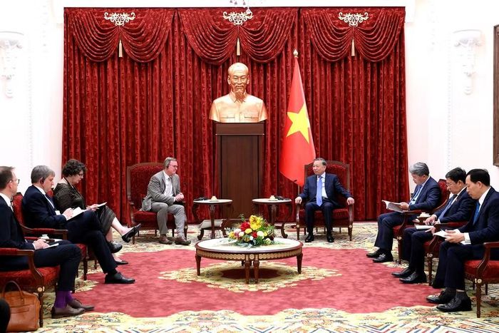 Tổng Bí thư, Chủ tịch nước Tô Lâm tiếp Phó Chủ tịch Quốc hội Cộng hòa Liên bang Đức Bodo Ramelow.