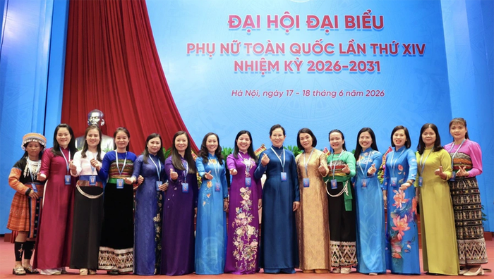 các đại biểu tham dự Đại hội đại biểu Phụ nữ toàn quốc lần thứ XIV. Ảnh: phunuvietnam.vn