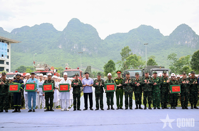 Các lực lượng tham gia diễn tập đã hoàn thành tốt nhiệm vụ. 