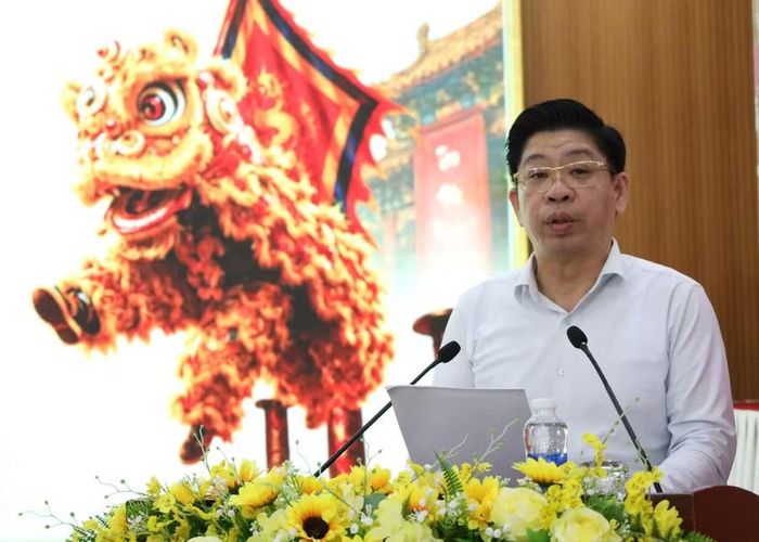 Ông Trương Thanh Dũng, Chủ tịch UBND phường Hòa Cường (Đà Nẵng) thông tin về sự kiện.