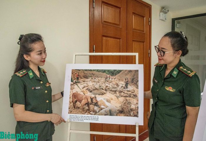 Hình ảnh những chú chó nghiệp vụ tinh khôn của Trường Trung cấp 24 Biên phòng luôn thu hút đông đảo người xem ở mọi lứa tuổi. Ảnh: Lê Văn Chương