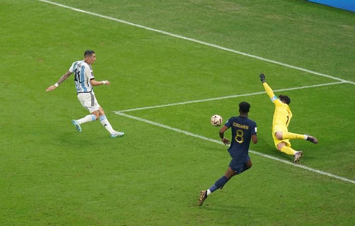 Chỉ mất 12 giây để Argentina tổ chức pha tấn công và ghi bàn vào lưới Pháp