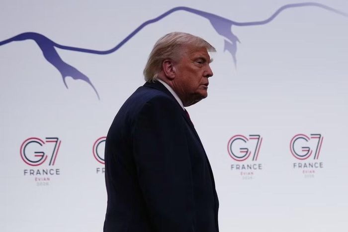Tổng thống Mỹ Donald Trump tại Hội nghị thượng đỉnh G7 ở Pháp. (Ảnh: AP)