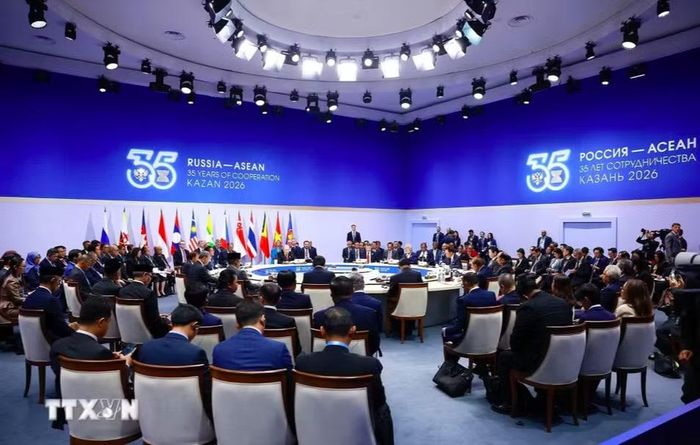 Phiên họp toàn thể Hội nghị cấp cao ASEAN - Nga. Ảnh: TTXVN