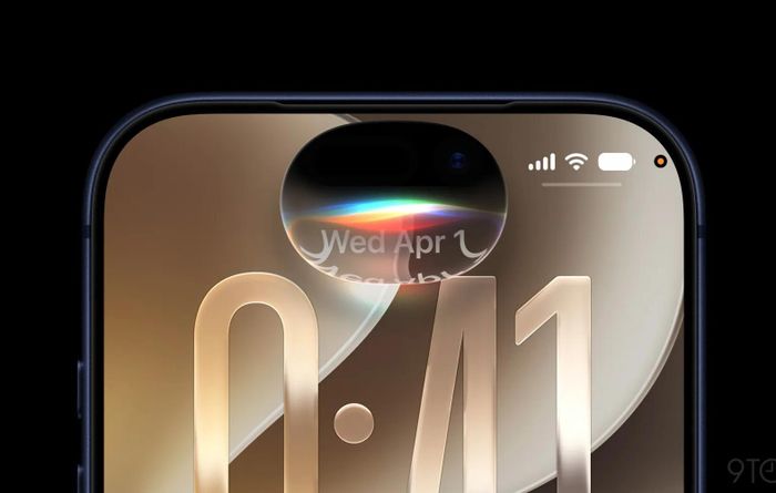 Dynamic Island mới trên iPhone 18 Pro Max sẽ nhỏ hơn khoảng 35% so với thế hệ trước. Ảnh: 9to5mac