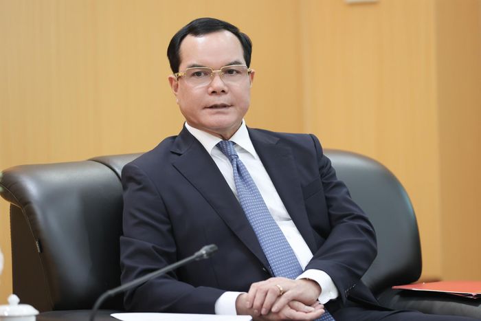 Bộ trưởng Bộ Dân tộc và Tôn giáo Nguyễn Đình Khang phát biểu tại buổi tiếp xã giao bà Silvia Danailov, Trưởng Đại diện UNICEF tại Việt Nam. (Ảnh: Lê Anh Dũng)