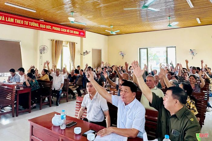 Người dân phường Bắc Hồng Lĩnh đồng tình cao với phương án sắp xếp TDP.
