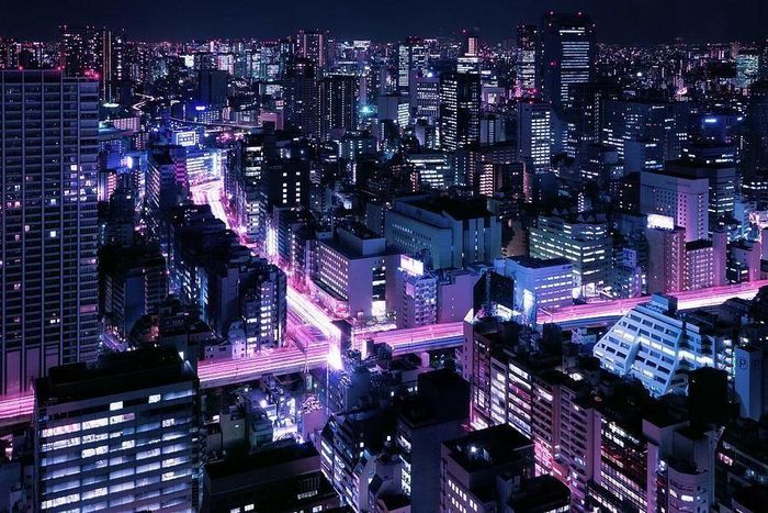 Toàn cảnh Tokyo từ trên cao với ánh sáng đô thị hoa lệ. Đây là đại diện duy nhất của Nhật Bản trong top 10. (Nguồn: Photos).