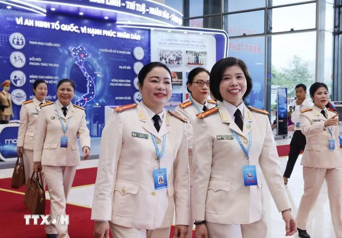 Đại biểu dự phiên Khai mạc trọng thể Đại hội đại biểu Phụ nữ toàn quốc lần thứ XIV. (Ảnh: Lâm Khánh/TTXVN)